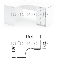 Стол угловой СТАЙЛ КМП-044