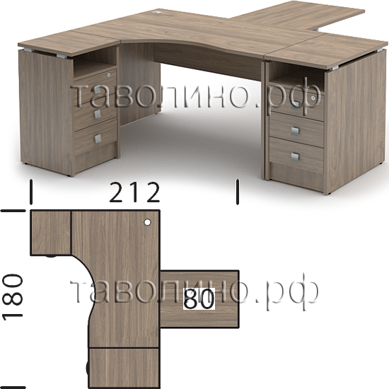 Стол угловой СТАЙЛ КМП-029
