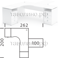 Стол угловой СТАЙЛ КМП-032