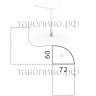 Соединительный сектор 60х72 СТАЙЛ Л.ПР-5 (белый)