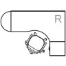 Угловые столы СИМПЛ КМП-016R (правые)