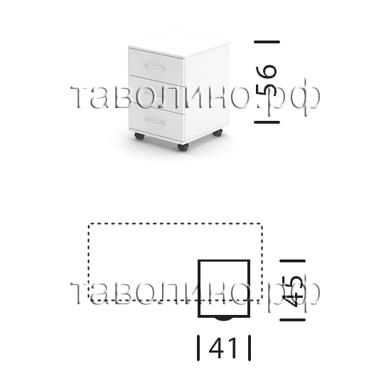 Тумба подкатная SC-3M.1