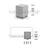 Тумба подкатная 41х45х56 СИМПЛ SC-3M.1 (серый)