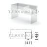 Тумба подвесная 41х45х32 СИМПЛ SC-1V.1 (белый)