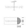 Приставка к столу 60х30х76 СИМПЛ SP-300 (серый)
