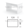 Офисный стол 120х80 ЭРГО СТ2-12 (белый)