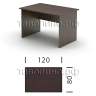 Офисный стол 120х80 ЭРГО СТ2-12 (венге)