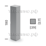 Шкаф офисный закрытый 39х37х180 СИМПЛ SR-5U.1 (серый)