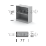 Низкий офисный стеллаж 77х37х78 СИМПЛ SR-2W (серый)