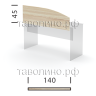 Настольный экран (перегородка) 140х45х1,6 СИМПЛ SQ-1400 (дуб сонома)